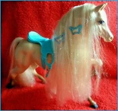 Buy BARBIE HORSE   WESTERN STAMPING HORSE   MATTEL HORSE 1993 With Stamp Only Nice • 67.28£