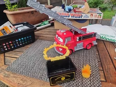 Buy Disney Cars Red Fire Truck Large Plastic Vehicle  2020 Mattel  • 8.99£