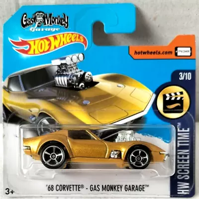 Buy Hot Wheels '68 Corvette - Gas Monkey Garage - 2017 - HW Screen Time - 99/365 • 9.99£