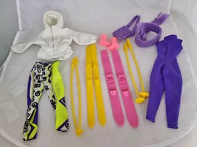 Buy Vintage Barbie & Ken Ski Clothes & Accessories, 10 Pcs, Dolls Not Included  • 6£