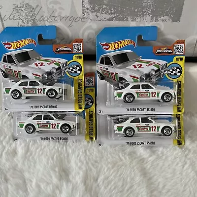 Buy Hot Wheels Mattel Ford Escort RS1600 Castrol Rally Car In White MK1 Escort New • 16.99£