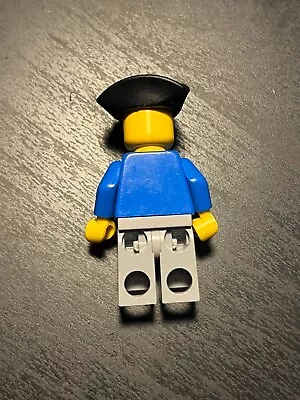 Buy LEGO FIGURE  Pirates - Blue Jacket Gray Legs Black Triangle Hat Pi005 6285 • 4.99£