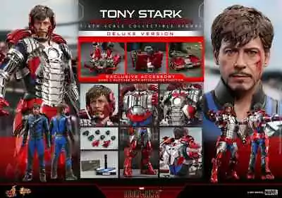 Buy 🔥 Hot Toys MMS600 Iron Man 2 Mark 5 V Tony Stark (Mark V Suit Up) Deluxe Ver. • 299£