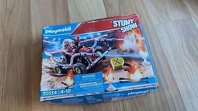 Buy Playmobil 70554 | Stunt Show Fire Quad | Vehicle And Figure Playset • 9£