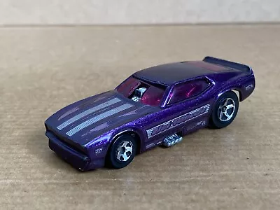 Buy Hot Wheels 71 Ford Mustang Funny Car, 1:64 Scale, Loose, 1977, Purple, V-Rare • 20£