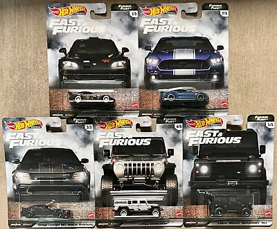 Buy Hot Wheels 2022 Fast & Furious Furious Fleet #GRK60 1:64 Scale (Set Of 5) • 55.91£