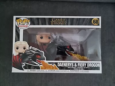 Buy Funko POP #68 Daenerys & Fiery Drogon - Rides - Game Of Thrones New • 50.99£