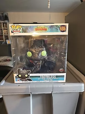 Buy TOOTHLESS 686 How To Train Your Dragon Funko Pop 10  Jumbo Special Edition NEW • 44.99£