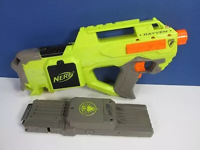 Buy NERF RAYVEN CS-18  BLASTER GUN N-STRIKE ELITE Motorised Fire FIREFLY Glow Dark • 29.93£