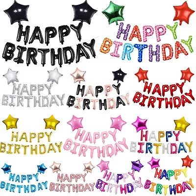 Buy Happy Birthday Party Banners, Buntings & Garlands Inflator Party DECOR Balloons • 4.99£