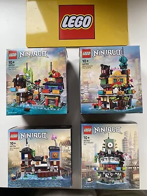 Buy Lego Micro Ninjago 40703 40704 40705 40706 City Docks Gardens Markets New Sealed • 119£