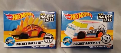 Buy  2x Hot Wheels Mini Maker Kitz, Pocket Racer  Kits, Pull Back Power, Super Van  • 11£