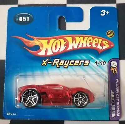 Buy Hot Wheels 2005 First Editions Ferrari 360 Modena X-Raycers Short Card #051 • 9.95£