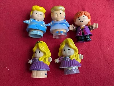 Buy Fisher Price Little People Bundle Of Disney Princess Figures Rapunzel Cinderella • 14£