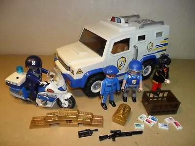 Buy PLAYMOBIL ARMOURED SECURITY BANK TRUCK (Motorbike With Lights,Accessories) • 12.75£