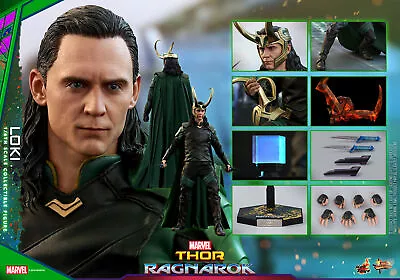 Buy New Hot Toys MMS472 Loki God Of Thunder 3: Twilight Of The Gods Loki 1/6 Figure • 199.59£