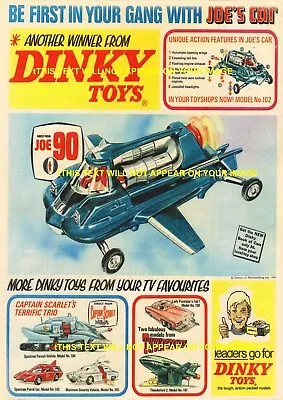 Buy Dinky Joe 90  Large A4 Shop / Counter Display  New .  Thunderbirds, Space 1999. • 12.49£