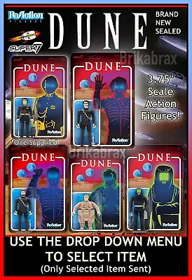 Buy ReAction Super 7 DUNE 3.75  Action Figures (Dune 1984) Brand New (Select Item) • 14.99£