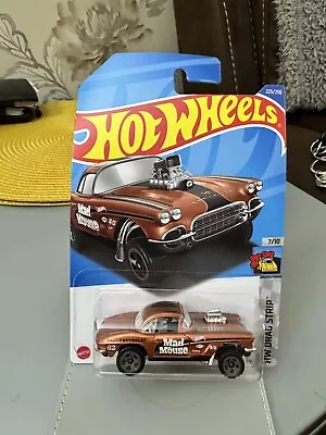 Buy Brand New Hot Wheels 62 Corvette Gasser, Brown Long Card 7/10 HW DRAG STRIP  • 3£