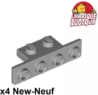Buy LEGO 4x Bracket 1x2-1x4 Rounded Courners Stand 90° Grey/light B Gray 28802 NEW • 1.14£