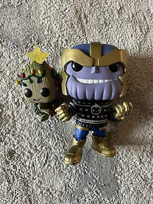 Buy Pop Funko Christmas Thanos 533 + Baby Groot 530 • 8£