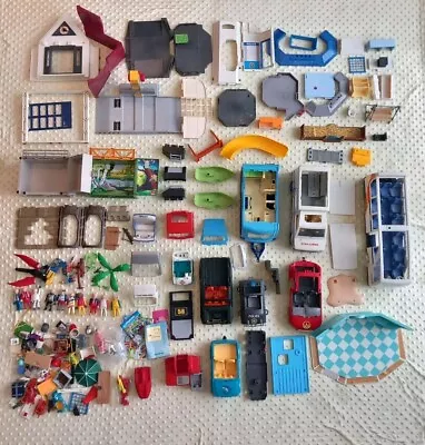 Buy Approx 6kg Playmobil Parts Bundle For Cars, Vehicle, Country, Knights Castle Etc • 4.95£