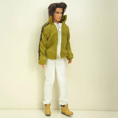 Buy Green Fashion Clothes Set For Ken Boy Doll Outfits White Trousers Pants Jacket • 5.08£