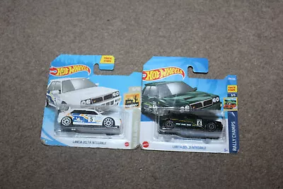 Buy Hot Wheels Lancia Delta Integrale X2 - 1x White | 1x Green 'New & Sealed' • 11.95£