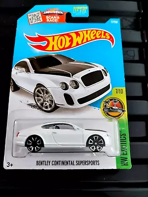 Buy Hot Wheels Exotics Bentley Continental Supersport - White - DHR23- New • 3.50£