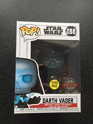 Buy Darth Vader GITD 288 Star Wars Electrocuted Glow In The Dark Funko Pop Vinyl Fig • 20£