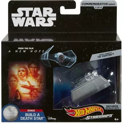 Buy Mattel Hot Wheels Star Wars Darth Vader's TIE Fighter Starship 4/9 NEW IN BOX • 9.99£
