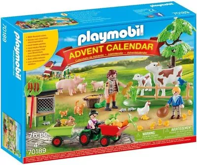 Buy Playmobil 70189 Country Farm Advent Calendar, Fun Imaginative Role-Play,...  • 46.97£