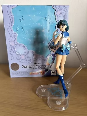 Buy S H Figuarts Sailor Mercury Animation Color Edition Sailor Moon Bandai Tamashii  • 22.99£