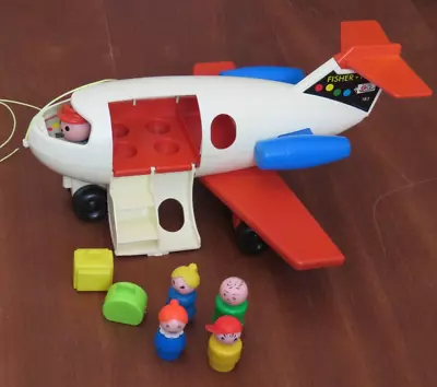 Buy Vintage Fisher Price FP Quaker Oats Airplane 1970. Comes With 4 Little People 2 • 28£