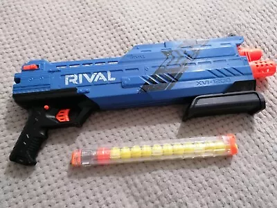 Buy Nerf Rival Atlas XVI-1200 Team Blue Pump Action Blaster With 12 HIR Foam Balls • 28.99£