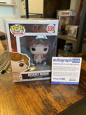 Buy Funko Pop! Movies: IT - Beverly Marsh #539 AUTOGRAPHED SIGNED ACOA MINT • 109.99£