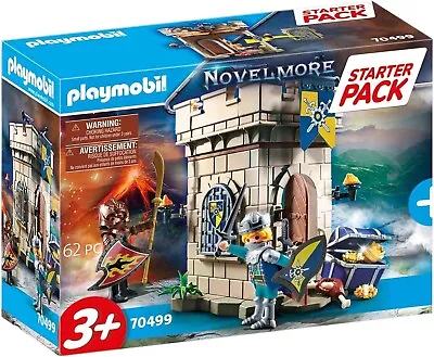 Buy Playmobil 70499 Novelmore Knights Fortress Starter Pack Complete 62 Pc Set NEW • 23.95£