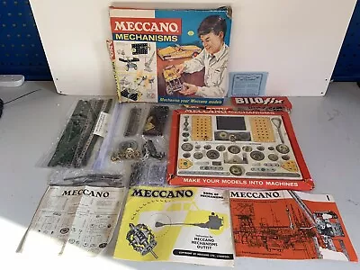 Buy Boxed Vintage 1967 Meccano Mechanisms Set & Manual Nearly Complete Has Extras • 60£