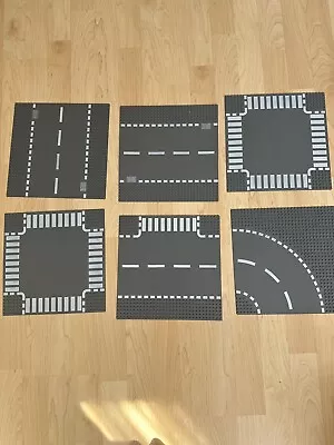 Buy LEGO 60236 City Straight And T-Junction 32x32 Road Plates - Used X 6 • 0.99£