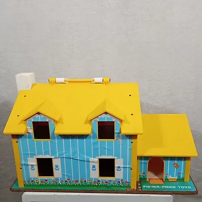 Buy Fisher Price Carry And Play Family House/Garage 1969 House Only Rare Vintage • 29.98£