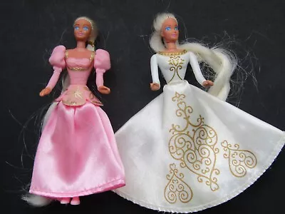 Buy Lot Of 2 1996 Usa Mcdonalds Mini Barbie Dolls Bride Rapunzel & Princess Rapunzel • 5.99£