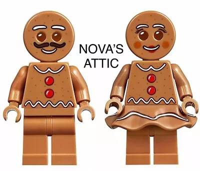 Buy LEGO Gingerbread Man And Gingerbread Woman Minifigures NEW • 17£