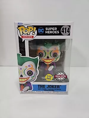 Buy Funko Pop! Heroes  Batman 414 The Joker GITD Vinyl Action Figures Toys Exclusive • 12.99£