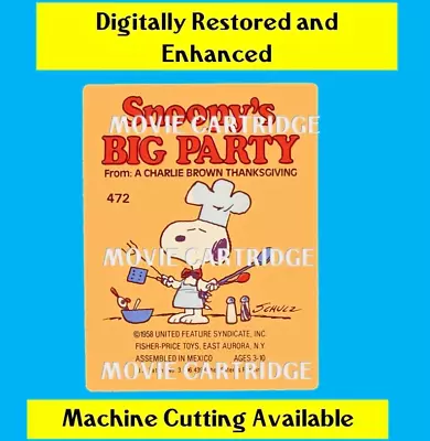 Buy Fisher Price Movie Viewer Cartridge LITHO SNOOPY'S BIG PARTY 472 Decal Sticker • 4.66£