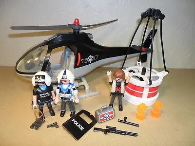 Buy PLAYMOBIL POLICE HELICOPTER (Firgures,Robber,Accessories) • 9.99£