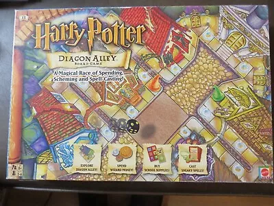 Buy Harry Potter Diagon Alley Board Game Mattel 2001 Complete • 10£
