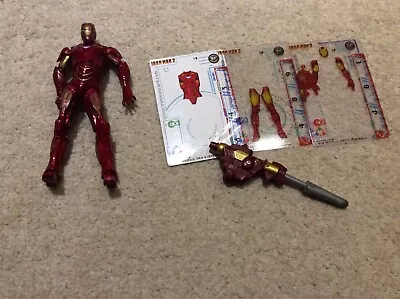 Buy RARE Iron Man 2 Avengers 2010 Hasbro Figure 11cm 4.25 Card & Blaster That Shoots • 4.70£
