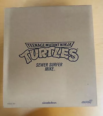 Buy SUPER 7 TMNT ULTIMATES! Sewer Surfer Mike . Brand New In Box Never Opened!! • 25£