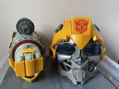 Buy 2008 Hasbro Transformers Bumblebee Voice Changer Helmet And Blaster • 40£