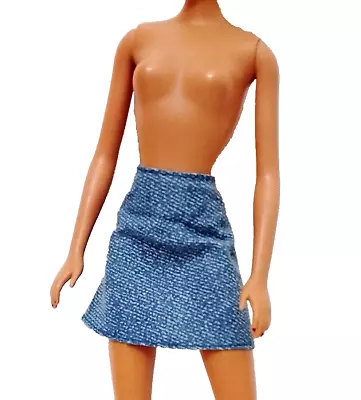 Buy BARBIE 90s Mini Flared Jeans Skirt B926 • 5.06£